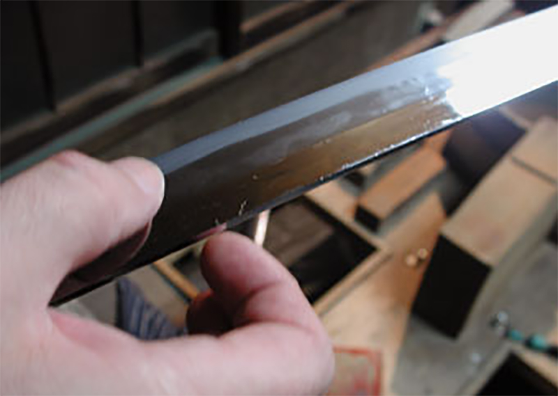 Japanese sword polishing Japanese sword polishing