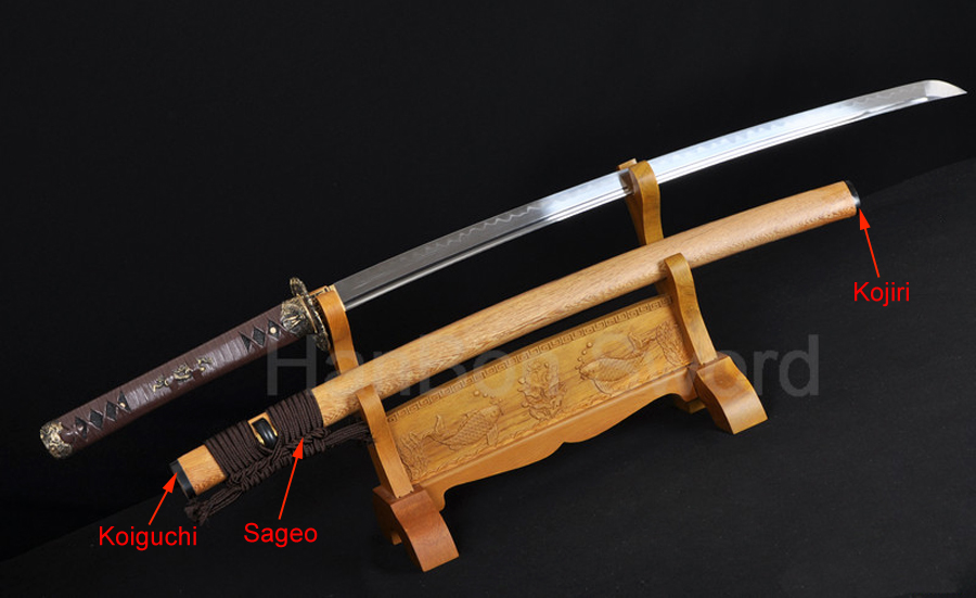 Details about   30" Shiny Lacquered Replacement Saya Protection Sheath Scabbard for Katana Sword 