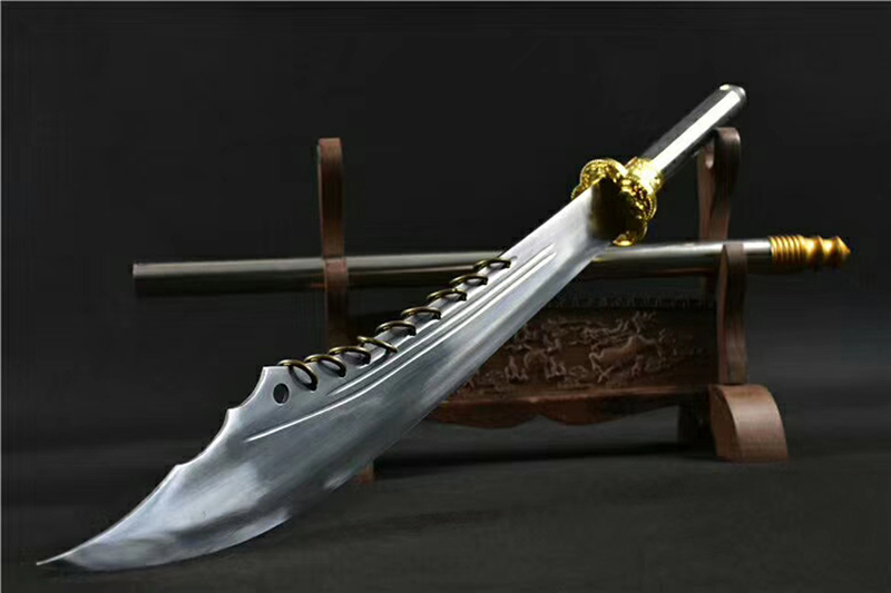 Beautiful Ceremonial Sword Decorative Straight Jian Weapon Folded Steel  Blade | eBay