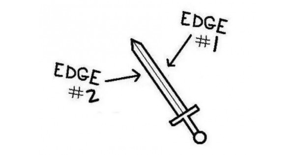 Comparison between double edged European longsword and single edged Japanese katana Comparison between double edged European longsword and single edged Japanese katana