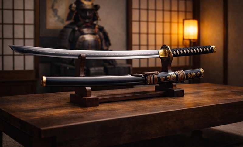 Traditional Japanese katana sword inspired by samurai movies Traditional Japanese katana sword inspired by samurai movies