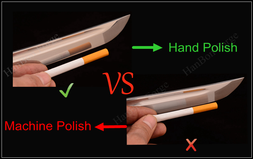 HanBon Forge handmade katana with professionally polished blade HanBon Forge handmade katana with professionally polished blade