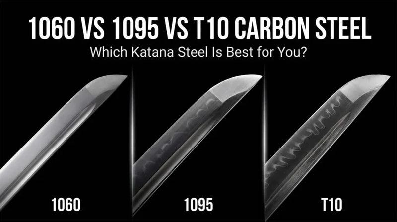 Comparison of sword steel types including 1060 1095 and T10 steel Comparison of sword steel types including 1060 1095 and T10 steel