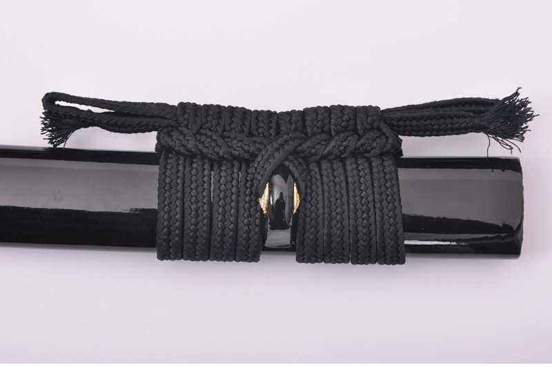 Sageo wrapping of katana sword Japanese scabbard cord Sageo wrapping of katana sword Japanese scabbard cord