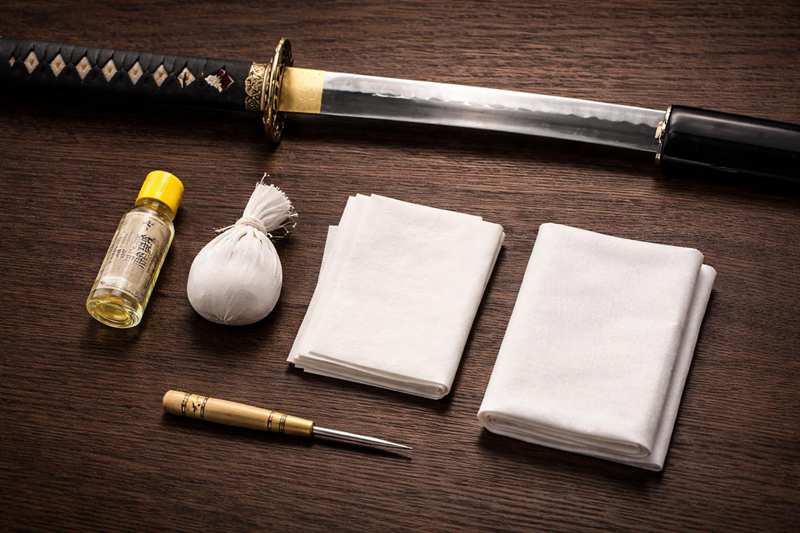 Katana disassembly tools including mekugi nuki and maintenance hammer Katana disassembly tools including mekugi nuki and maintenance hammer