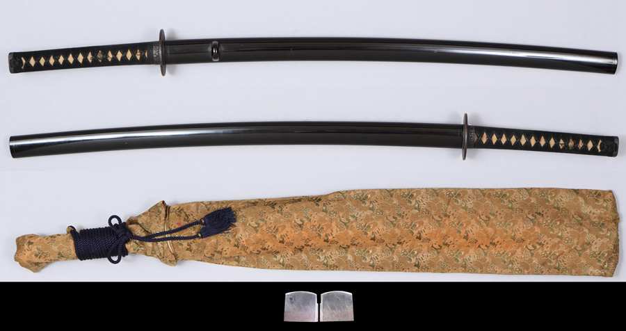 Japanese katana saya scabbard and fittings