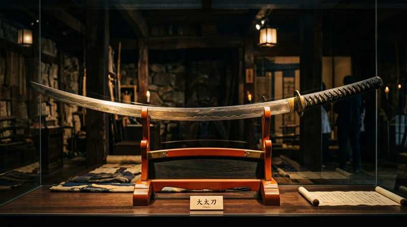 Ōdachi Japanese long sword with extremely long blade Ōdachi Japanese long sword with extremely long blade