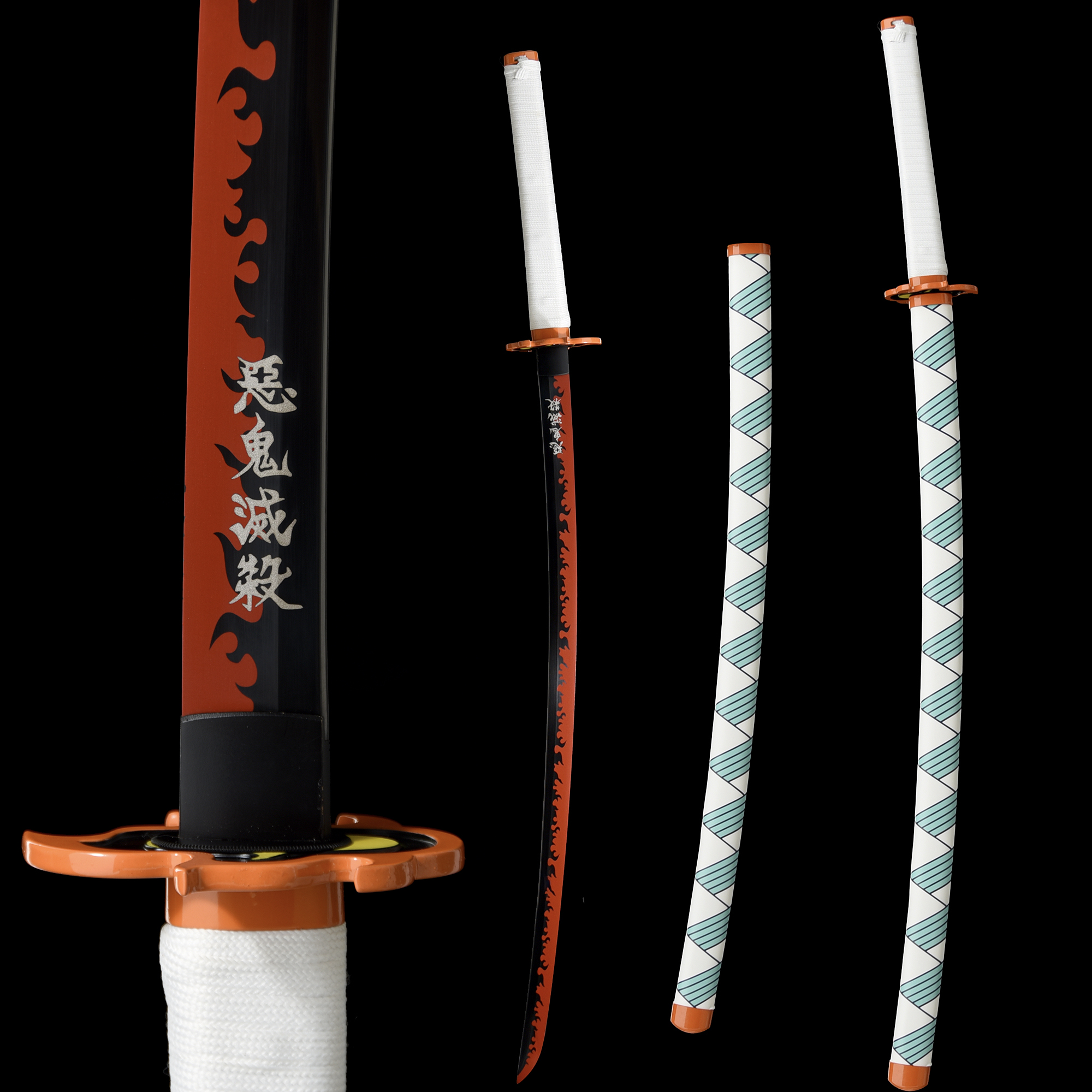 Demon Slayer Sword, Real Metal Rengoku Sword, Anime Sword