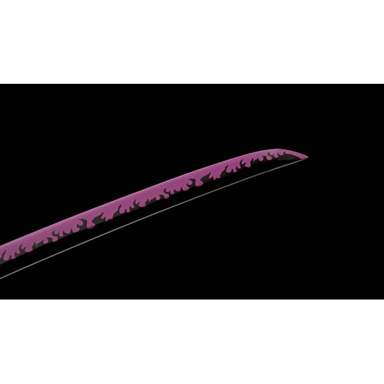 Anime Cosplay One Piece Roronoa Zoro Sword Purple Black Blade Anime Cosplay One Piece Roronoa Zoro Sword Purple Black Blade