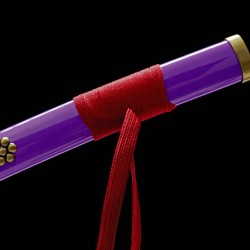 Anime Cosplay One Piece Roronoa Zoro Sword Purple Black Blade