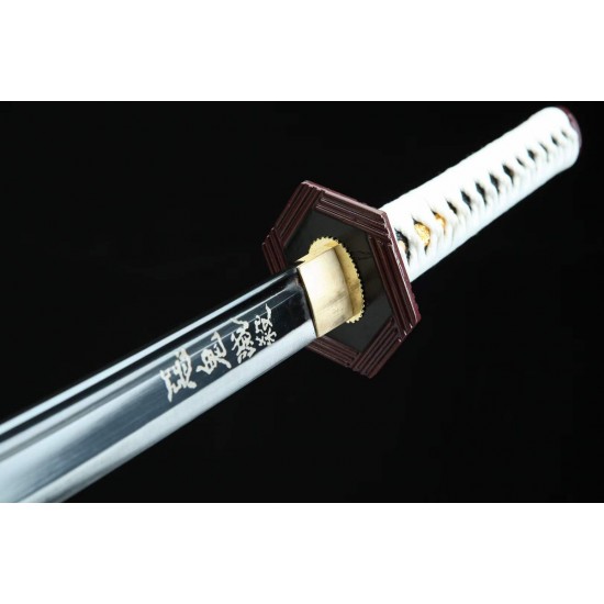 Tomioka Yoshiyuki Cosplay Anime Swords Real Demon Slayer Sword Handmade Samurai Sword 1045 Carbon Steel Blade