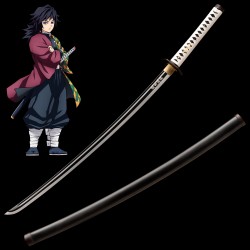 Tomioka Yoshiyuki Demon Slayer Nichirin Sword – Handmade T10 Steel Cosplay Katana