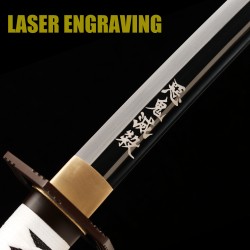 Tomioka Yoshiyuki Demon Slayer Nichirin Sword – Handmade T10 Steel Cosplay Katana