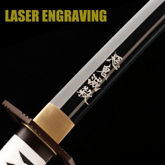 Tomioka Yoshiyuki Demon Slayer Nichirin Sword – Handmade T10 Steel Cosplay Katana