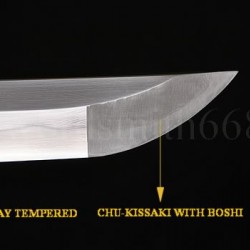 Fully Hand Forged Japanese Sword KATANA Damascus Steel Clay Tempered Full Tang Blade Iron Koshirae