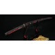 Fully Hand Forged Japanese Sword KATANA Damascus Steel Clay Tempered Full Tang Blade Iron Koshirae