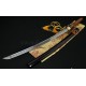Musashi Design Tsuba Damascus Steel Oil Quenched Full Tang Blade Japanese Samurai Sword Musashi Design Tsuba Damascus Steel Oil Quenched Full Tang Blade Japanese Samurai Sword