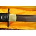 Hand Forged Black&Red Oil Quenched Damascus Full Tang Blade Iron Koshirae Japanese Sword
