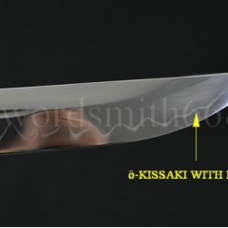 Japanese Samurai Dragon Sword KATANA Unokubi-Zukuri Full Tang Clay tempered Blade