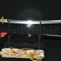 Japanese Samurai Sword KATANA Fully Hand Forged Damascus Steel Clay Tempered Full Tang Blade