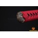 Fully Hand Forged Damascus Steel Clay Tempered Blade Wave Koshirae Japanese Samurai Sword