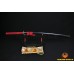 Fully Hand Forged Damascus Steel Clay Tempered Blade Wave Koshirae Japanese Samurai Sword