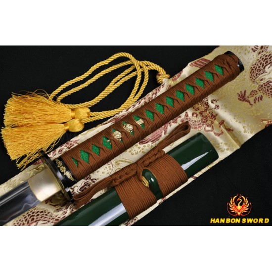 High Quality Japanese Samurai Sword KATANA CLAY TEMPERED FULL TANG BLADE