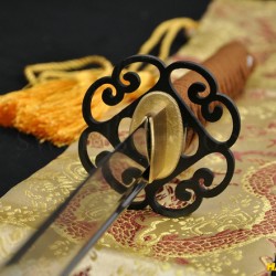 Japanese Samurai Sword Unokubi-Zukuri Full Tang Clay tempered Full Tang Blade Japanese Samurai Sword Unokubi-Zukuri Full Tang Clay tempered Full Tang Blade
