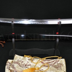 Japanese Samurai Sword Unokubi-Zukuri Full Tang Clay tempered Full Tang Blade