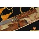 Fully Hand Forged Damascus Steel Clay Tempered Blade Dragon Koshirae Japanese Samurai Sword Wakizashi