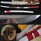 Japanese Samurai Sword Unokubi-Zukuri Full Tang Clay tempered Blade