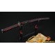 1095 high carbon steel Japanese Samurai Sword Wakizashi Unokubi-Zukuri Full Tang Clay tempered Blade