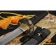 31" Japanese Samurai Sword Wakizashi Fully Hand Forged Damascus Steel Clay Tempered Full Tang Blade