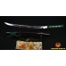 Japanese Samurai Sword WAKIZASHI Unokubi-Zukuri Full Tang Clay tempered Blade