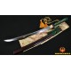 Japanese Samurai Sword WAKIZASHI Unokubi-Zukuri Full Tang Clay tempered Blade