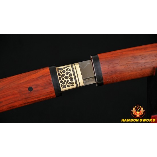 Japanese Samurai Sword Wakizashi SHIRASAYA Unokubi-Zukuri Full Tang Clay tempered Blade