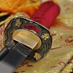 Fully Hand Made Janpense Samurai WAKIZASHI Damascus Steel Oil Quenched Full Tang Blade