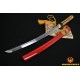 Lion Koshiare Damascus Steel Oil Quenched Full Tang Blade Japanese Samurai Sword WAKIZASHI