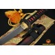 Dragon Koshirae Damascus Steel Oil Quenched Full Tang Blade Hand Made Japanese Samurai Sword WAKIZASHI