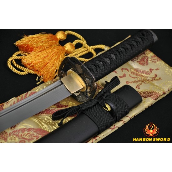 Fully Hand Forged Damascus Steel Oil Quenched Full Tang Blade Japanese Samurai Sword Wakizashi