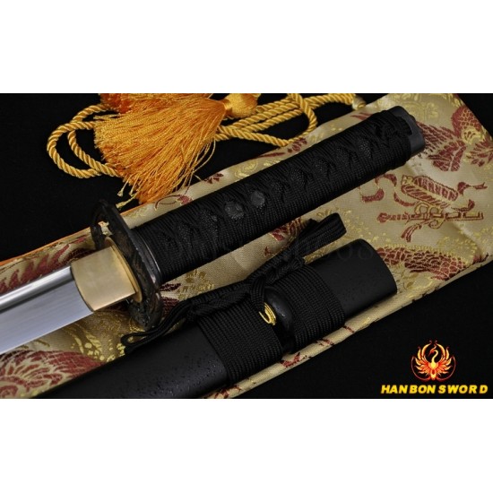 Fully Hand Forged Damascus Steel Oil Quenched Full Tang Blade Japanese Samurai Sword Wakizashi