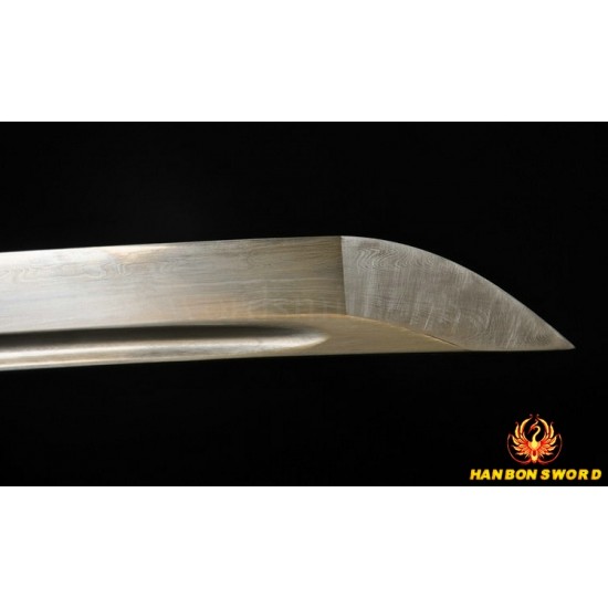 Fully Hand Forged Damascus Steel Oil Quenched Full Tang Blade Japanese Samurai Sword Wakizashi