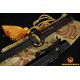 Japanese ninja sword black Blade Oil Quenched Full Tang traditional handmade