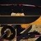 Full Hand Made Japanese SAMURAI SWORD KATANA BLACK STEEL Oil Quenched FULL TANG BLADE IRON KOSHIRAE