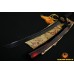 Full Hand Made Japanese SAMURAI SWORD KATANA BLACK STEEL Oil Quenched FULL TANG BLADE IRON KOSHIRAE