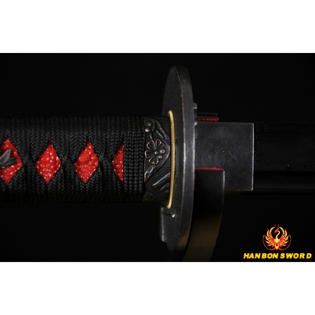 JAPANESE BLACK KATANA SWORD Oil Quenched FULL TANG BLADE