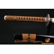 Full Hand Made Japanese SAMURAI SWORD KATANA Clay Tempered FULL TANG BLADE wave KOSHIRAE