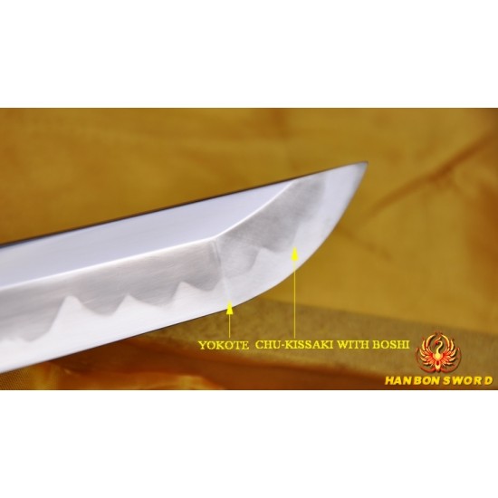 Hand Forged Full Tang Blade Clay Tempered HAZUYA Polished Japanese KATANA Samurai Sword