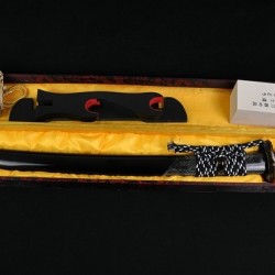 High Quality Japanese Samurai Sword KATANA Hazuya Polished Clay Tempered Full Tang Blade