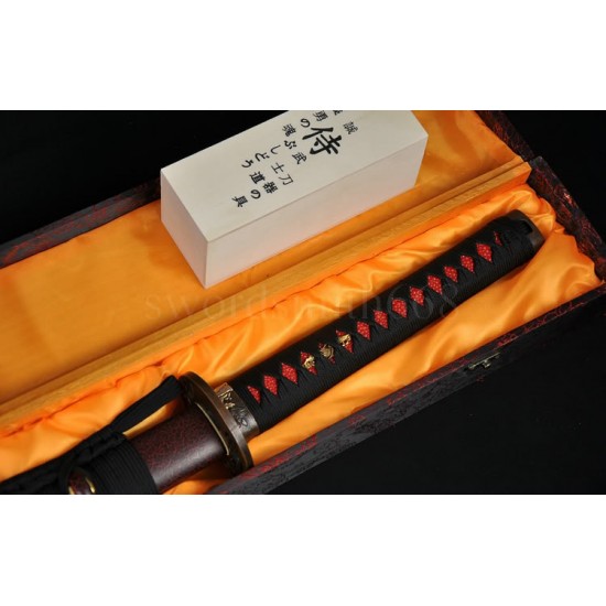 TOP QUALITY JAPANESE SWORD KATANA KOBUSE FULL TANG BLADE WOLF KOSHIRAE